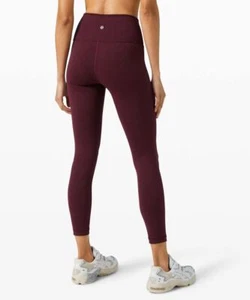 Lululemon Wunder Train HR Tight 25" Everlux LW5CQPS HCAS Heathered Cassis Größe 4 - Bild 1 von 6