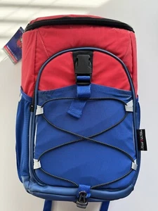 Michelob Ultra Backpack Cooler Insulated 24 Can Capacity Red Blue Insulated Bag - Picture 1 of 12