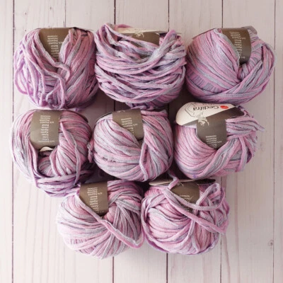 Gedifra Jalia ~ Lot of 8 ~ #6405 Lavender ~ Ribbon Yarn ~ Super Soft - Image 1 of 4