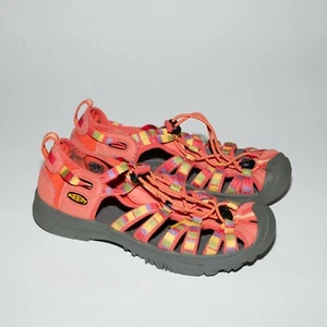 KEEN Whisper Coral Multi-Color Waterproof Sport Hiking Sandals Youth Girls 3 - Picture 1 of 5