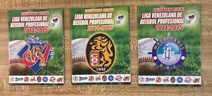 2014-15 Venezuela Baseball Schedules Lot of 3 Different Teams - Picture 1 of 6