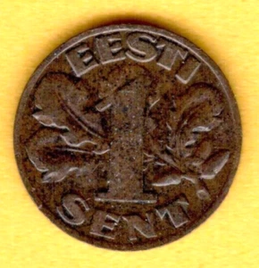 Estonia Bronze 1 Sent 1929 Estland Baltic 2593 - Picture 1 of 2