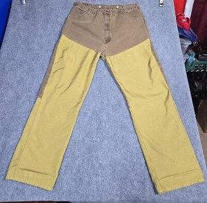 Wrangler Pro Gear Upland Hose Herren 40x32 braun hellbraun Arbeit Bürstenschutz aufgenommen - Bild 1 von 13