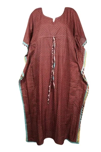 Women's Maxi Kaftan Dress Printed Resort Wear Beach Cover Up MATERNITY Caftan 