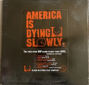 America Is Dying Slowly 1996 LP Red Translucent Promo Vinyl Clean Sampler - Picture 1 of 4