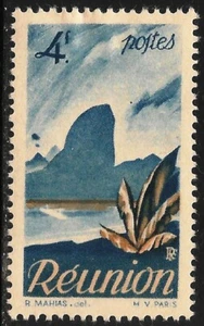 Reunion #261 (A30) Sehr schön MLH - 1947 4fr Bananenbaum - Bild 1 von 1