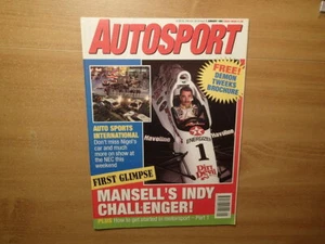 AUTOSPORT MAGAZINE 1993-Mansell's Indy Challenger-FIRST GLIMPSE-Nigel On Cover - Picture 1 of 3