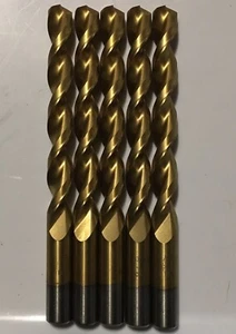 "Juego de 5 brocas Jobber Cleveland C16694 31/64"" acero cobalto TiN 135° 2075TN" - Imagen 1 de 8