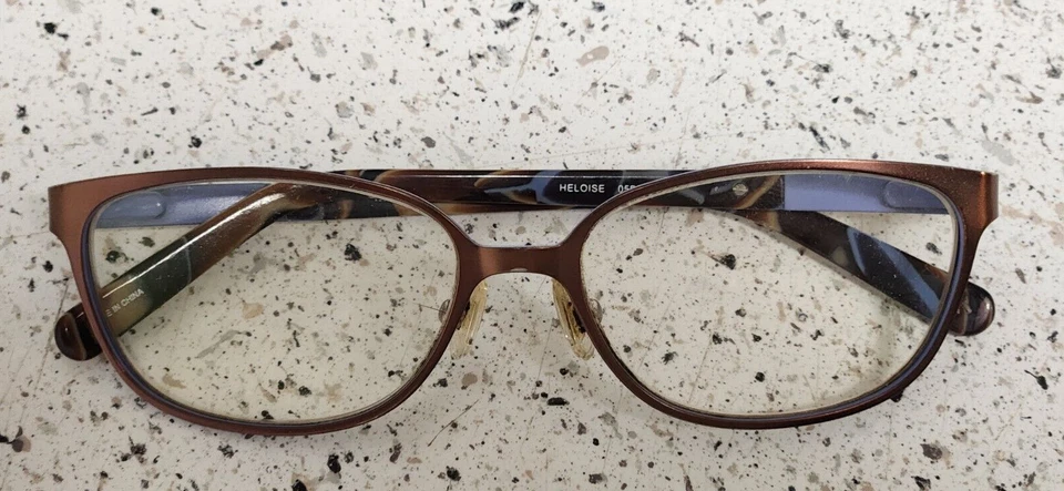 Banana Republic "Heloise" Powder Blue Marble Print Frames Eyelasses Used Nice - Image 1 of 4