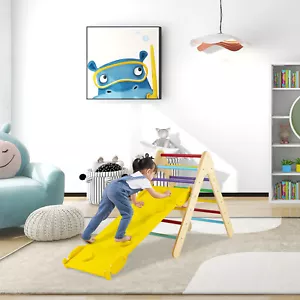 Triangle Climbing Toy Set Toddler Climbing Set Triangle Climber w/ Ramp - Picture 1 of 7