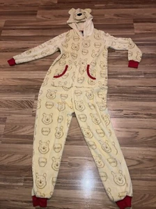 Disney Winnie Puuh Anzug Kapuze Reißverschluss Kostüm Erwachsene Einteiler Pyjama XS - Bild 1 von 5