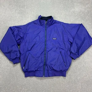 VINTAGE Patagonia Jacket Adult Medium Purple USA Made Insulated Lined Coat Mens - Picture 1 of 11