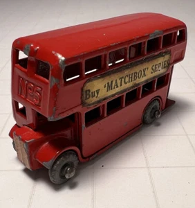 Vintage Lesney Mojo Buy Matchbox Series No 5 London Bus Metal Wheels 1954 - Picture 1 of 7
