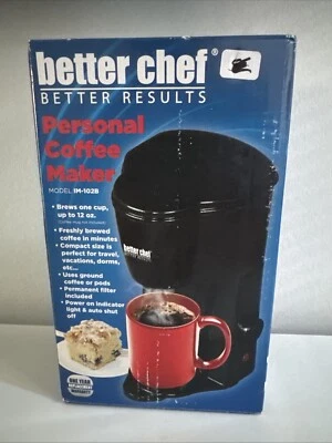 Better Chef Better Results Personal Coffee Maker 12oz Compact Ground Coffee Pods - Image 1 of 4