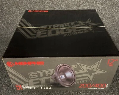 MEMPHIS SE1240 12” SVC 4 OHM STREET EDGE SUBWOOFER 200W RMS/400W PICO Foto 1 de 4