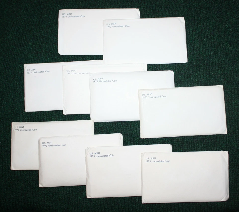 10x  1973 Mint Set sets  PD  BU Isenhower IKE - Image 1 of 1