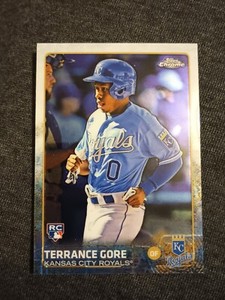2015 TERRANCE GORE TOPPS CHROME #130 ROOKIE RC CARD KANSAS CITY ROYALS 