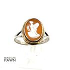 Vintage Sterling Silver Cameo Ring 1.7 grams Size:6.5 (WCP021632)