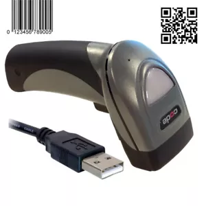 Barcodescanner Barcode Codecorp CR1428 schwarz 1D+2D Barcodes QRCode-Datamatrix - Bild 1 von 3