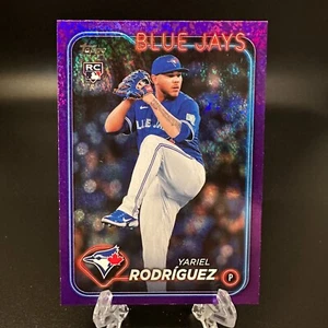 2024 Topps Update Yariel Rodriguez Rookie Purple Foilboard /799 #US317 Blue Jays - Picture 1 of 2
