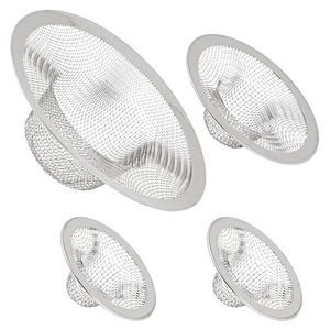 4er Pack Edelstahl Küche Spüle Abtropfsieb und Mesh Sieb Abtropffläche - Bild 1 von 10