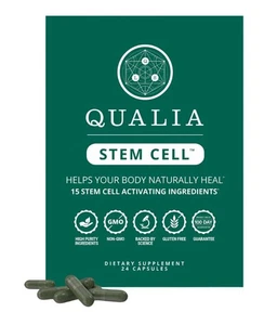 Suplemento de células madre Qualia soporte con jalea real 24 cápsulas ayuda a sanar el cuerpo - Imagen 1 de 7