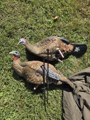 Turkey Decoys Avian X With Stands And Bags - Image 1 of 4