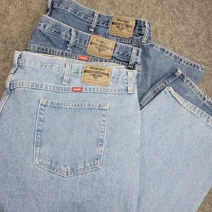 Wrangler Jeans Mens 54x30 Blue Relaxed Fit Big & Tall Western Workwear BUNDLE - Picture 1 of 13