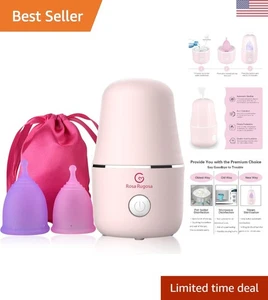Vaporizador de copa menstrual portátil con 2 tazas reutilizables - Higiene sin complicaciones - Imagen 1 de 9