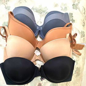Victoria's Secret T-Shirt Bra 32D Underwire Padded Adjustable Lot of 4