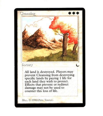 MTG Cleansing SP/NM- The Dark Magic the Gathering ~ Free Shipping ~ - Image 1 of 2