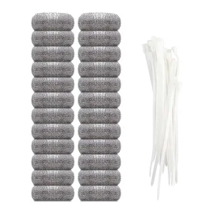 24 Pieces Stainless Steel Filters For Efficient Water Hose Filter Cable Tie - Picture 1 of 8