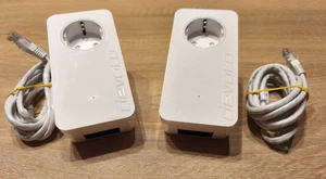 2 Devolo dLAN 550 duo + Adapter Powerliner, Wlan aus der Steckdose - Bild 1 von 2