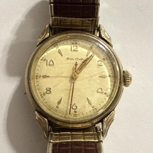 Vintage Bulova 1957 Herren Commodore Wind Up Military Style ungetestet - Bild 1 von 5