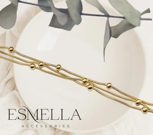 Damen Edelstahl Dorika Schmuck Armband Altin Stainless Gold Bilezik Armband - Bild 1 von 3