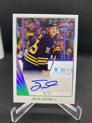 2015 Leaf Ultimate Draft Jack Eichel Auto 1/15 - Image 1 of 3