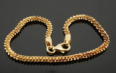 Hermosa pulsera de cadena Margherita de plata 925 revestida de 18 quilates veronesa Foto 1 de 4