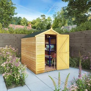 Waltons 7x5 Wood Garden Shed Overlap Apex Single Door Windowless Storage 7ft 5ft - Picture 1 of 12