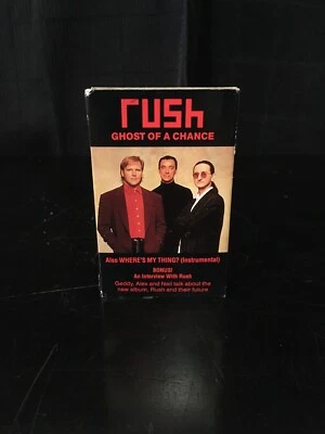 Vintage Rush Promo Cassette Ghost Of A Chance w/Interview (Atlantic 4-87498) - Image 1 of 4