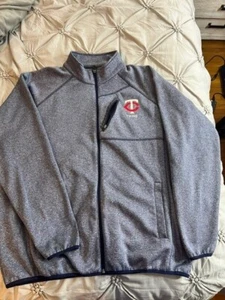Minnesota Twins Men's Full Zip Fleece Jacket Heathered Blue 2XL - Picture 1 of 3