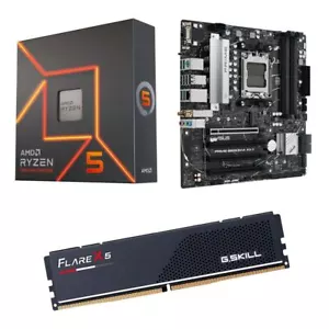 AMD Ryzen 5 7600X ASUS B650M-A Prime AX II 16GB DDR5 6000 Computer Bundle - Bild 1 von 4