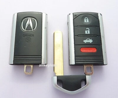 OEM 2009-2014 ACURA TL TECH DRIVER 2 proximity keyless entry remote fob +NEW KEY - Image 1 of 4