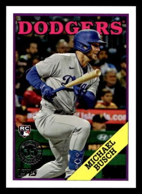 2023 Topps Update #88US-8 Michael Busch 1988 Topps Baseball - Image 1 of 2