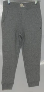 Ralph Lauren Boys Size 6 Heather Gray Color Drawstring Joggers Pockets - Picture 1 of 7