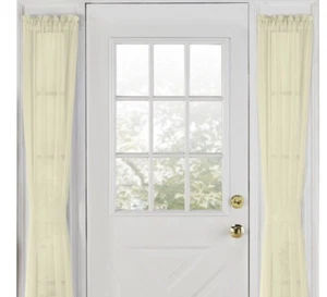 Belle Maison USA, LTD. Elegance Voile Side Light 30'' x 72''- SET OF 2 - Picture 1 of 7