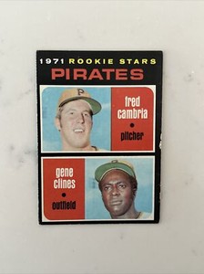 1971 Topps #27 Fred Cambria /Gene Clines RC EX+ * HOTCORNERCARDS*