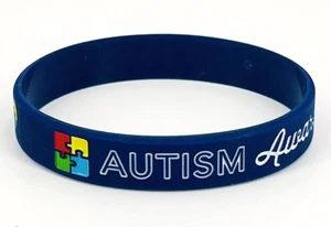 Autism Awareness Bracelet Silicone Band Autistic Spectrum Neurodivergent ASD - Picture 1 of 3