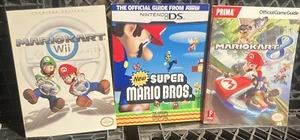 Lot of 3 Mario Kart & Bros Official Gaming Guides Wii Nintendo DS - Picture 1 of 1