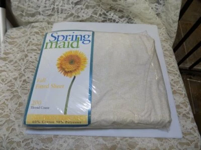 NIP~SPRING MAID FULL FITTED SHEET, 200 THREAD COUNT~SOUTH HAMPTON - Image 1 of 3