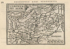 Veronensis Ager. by Bertius / Langenes. Verona region & Lake Garda 1603 map
